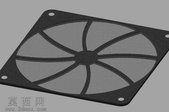 3D可打印120毫米电脑风扇过滤器