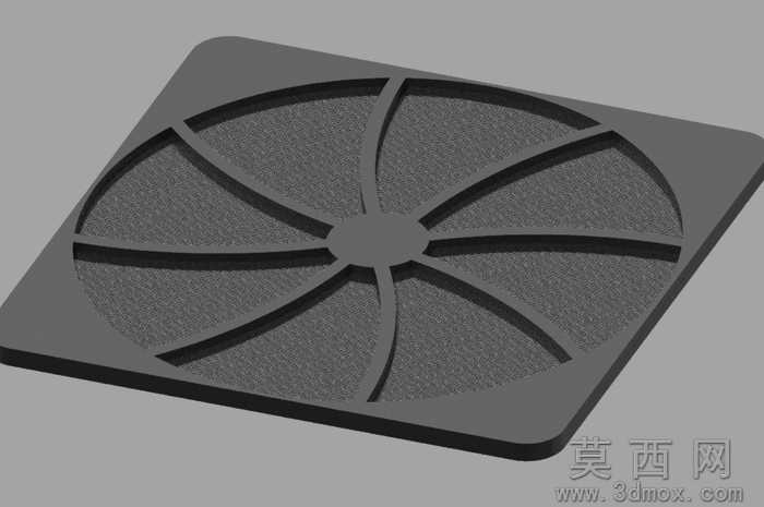 3D可打印120毫米电脑风扇过滤器