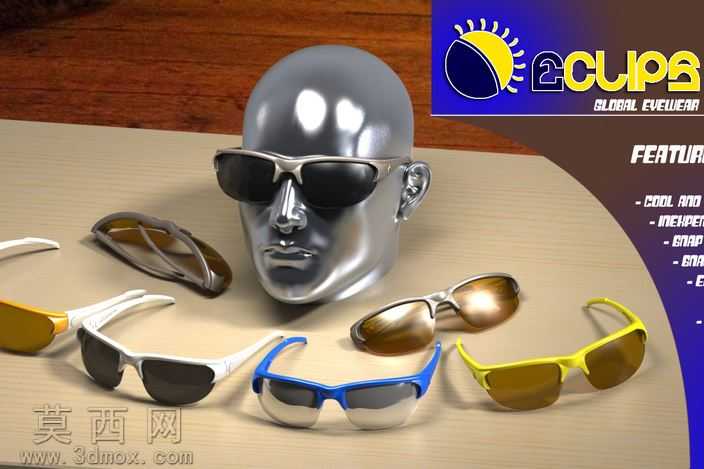 电视3d4d挑战:E剪辑太阳镜