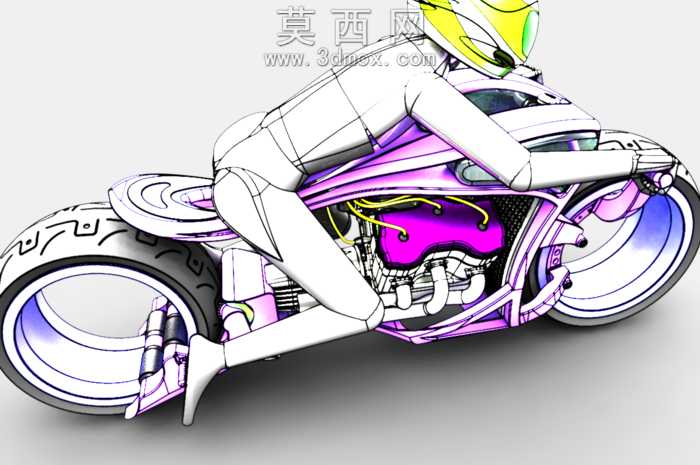 tooning汽车和自行车