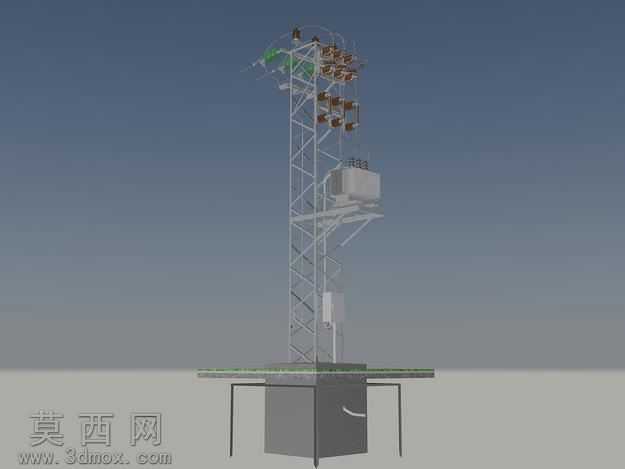 中压架空线试验塔变压器站