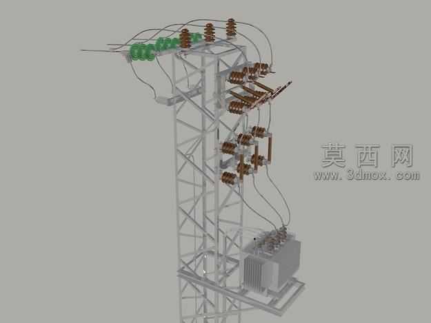 中压架空线试验塔变压器站