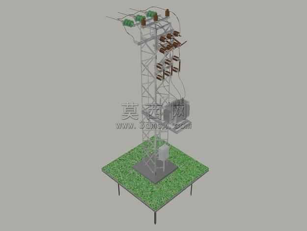 中压架空线试验塔变压器站