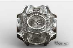 国家足球队的D表面花瓶-数学艺术由@Dizingof#3dprinting