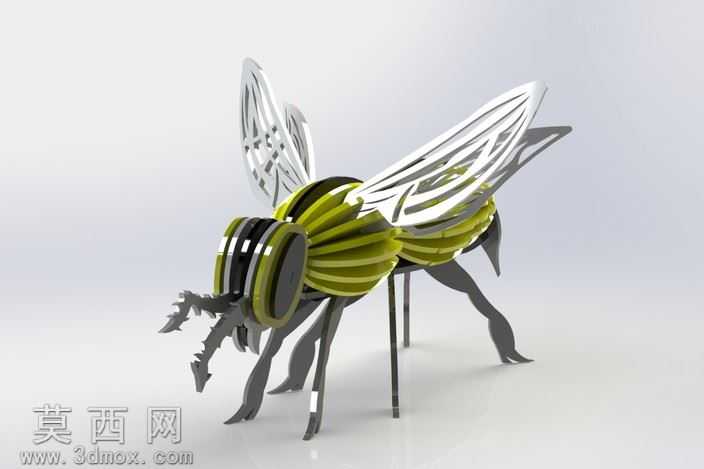 我的"大黄蜂"蜜蜂,黄夹克、黄蜂、金属板拼图、metalcraftdesi