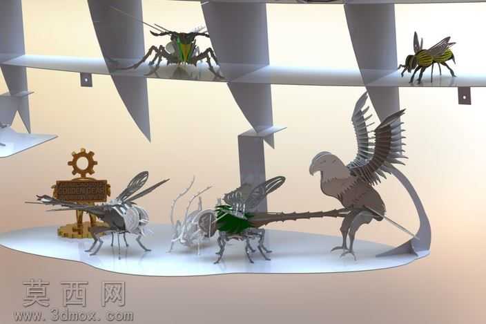我的"大黄蜂"蜜蜂,黄夹克、黄蜂、金属板拼图、metalcraftdesi