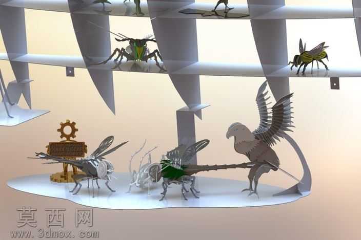 我的"大黄蜂"蜜蜂,黄夹克、黄蜂、金属板拼图、metalcraftdesi