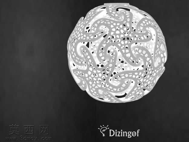 Voronoi海星星灯罩-数学艺术由@Dizingof