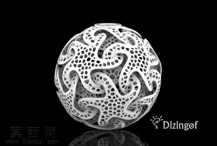 Voronoi海星星灯罩-数学艺术由@Dizingof