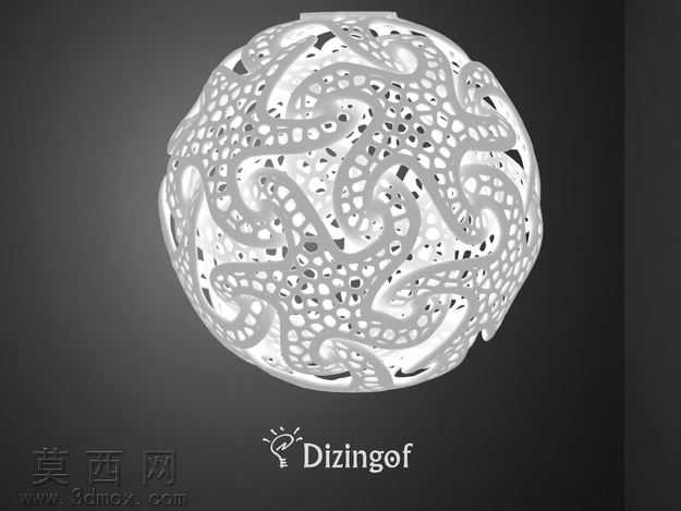 Voronoi海星星灯罩-数学艺术由@Dizingof