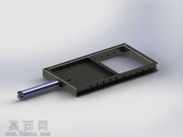 幻灯片与现代气缸阀(方形)