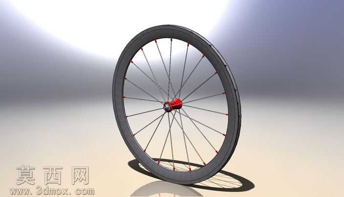 50毫米碳管公路自行车轮(前面)