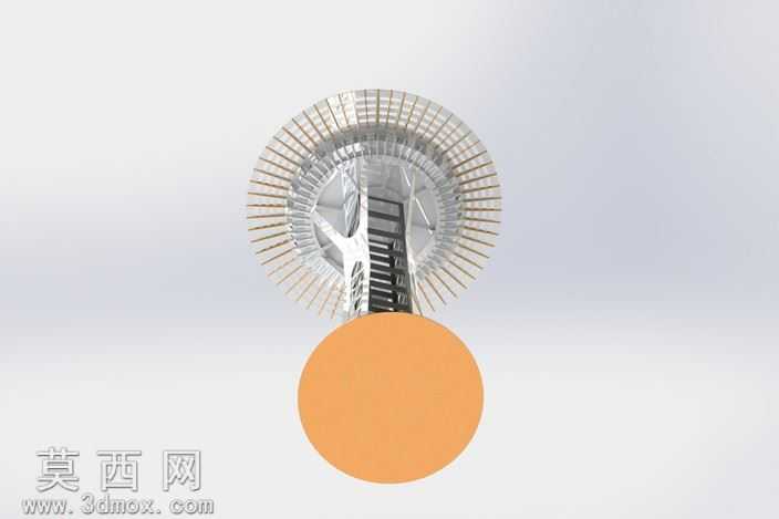 西雅图太空针塔、钣金件的拼图游戏,3d拼图metalcraftdesign