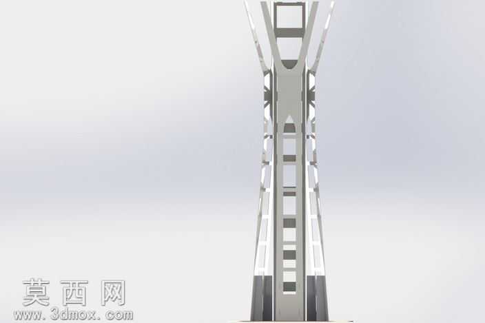 西雅图太空针塔、钣金件的拼图游戏,3d拼图metalcraftdesign