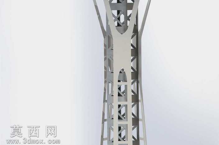 西雅图太空针塔、钣金件的拼图游戏,3d拼图metalcraftdesign