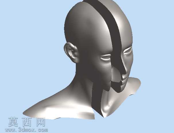 人体头部缩放(轮表面模型到固体模型)