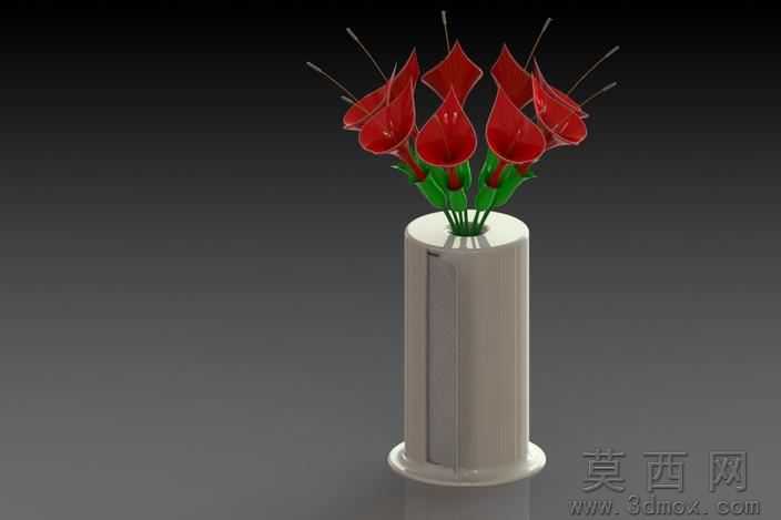 纸毛巾中心件花瓶