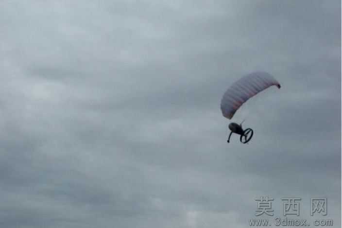 无人机滑翔伞。