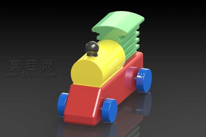 Ultimaker3D打印机玩具设计挑战的机车引擎