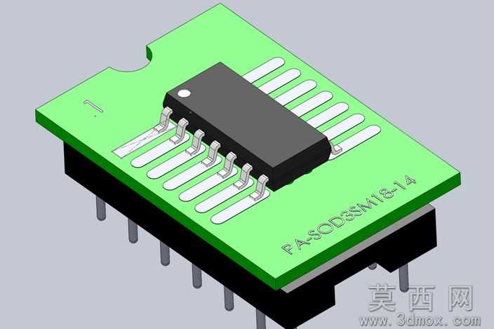 14针所以到电子元器件DIP适配器。PA-SOD3SM18-14