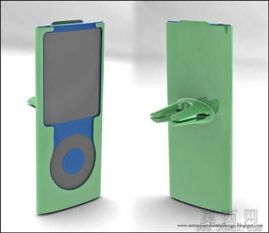 适配iPodNano4的车载夹持支架设计