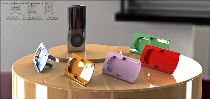 适配iPodNano4的车载夹持支架设计