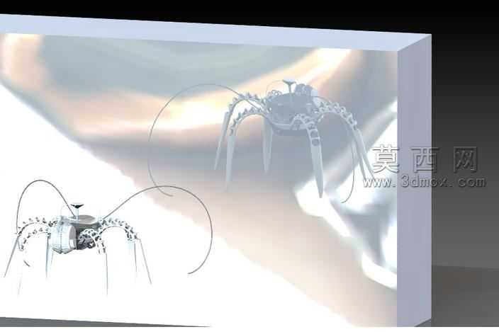 Spyder-无电动马达。压力流体管-控制。太阳能热能量。概念的想法
