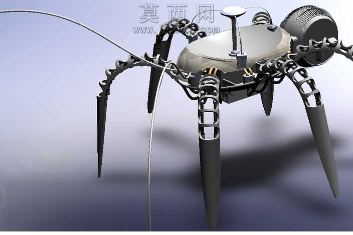 Spyder-无电动马达。压力流体管-控制。太阳能热能量。概念的想法