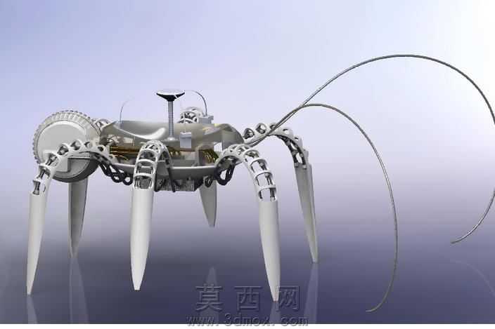 Spyder-无电动马达。压力流体管-控制。太阳能热能量。概念的想法
