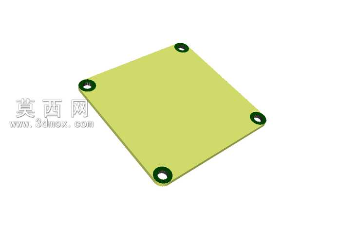FR4PCB的基质KiCad3d效果图