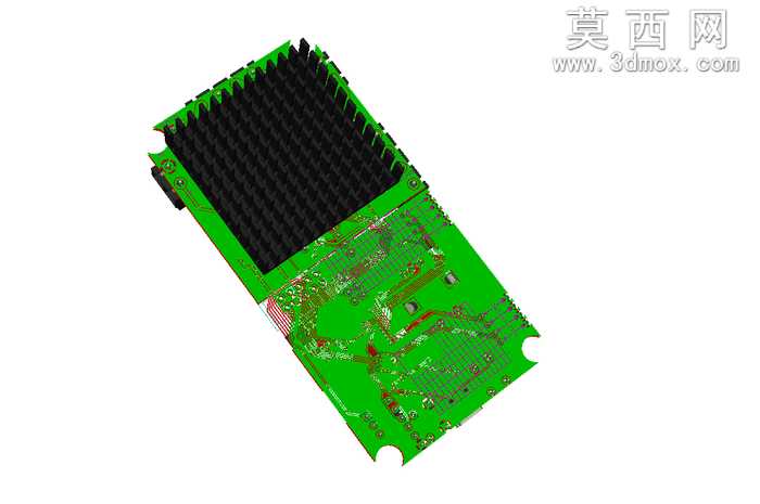 FR4PCB的基质KiCad3d效果图