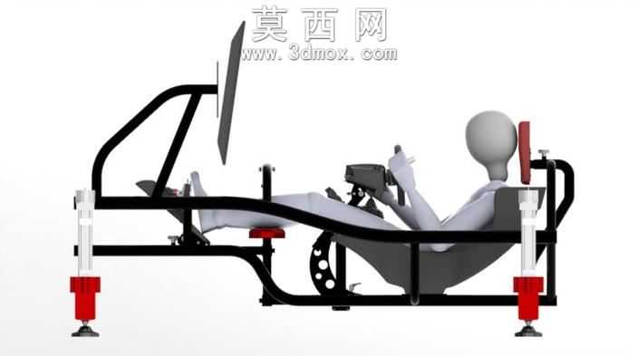 带线性驱动的F1赛车模拟驾驶装置