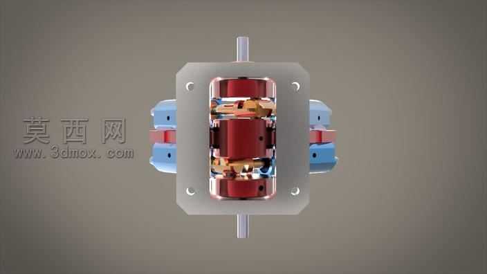 简单的电动机4V6厘米^3