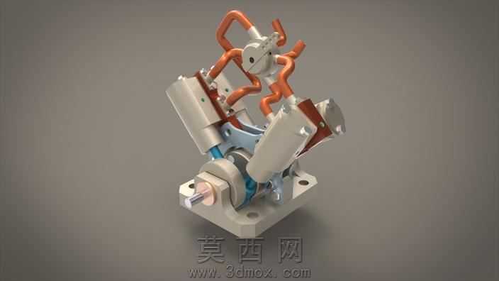简单的电动机4V6厘米^3