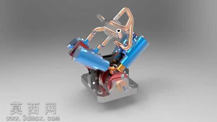简单的电动机4V6厘米^3
