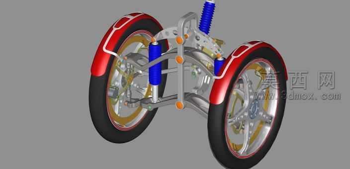 对摩托车项目两个前轮650cc