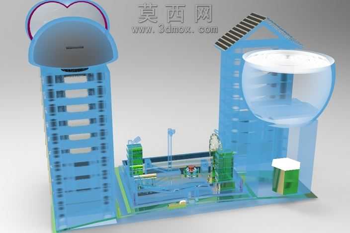 我有趣的公园和创新的城市