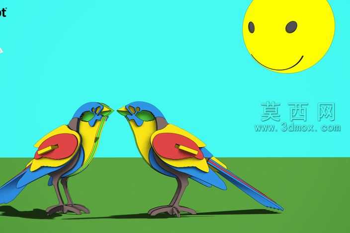 keyshot挑战——keyshottoonSunnybirds