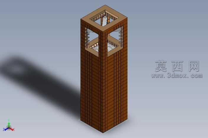 摩天大楼w/屋顶公园(建筑20)