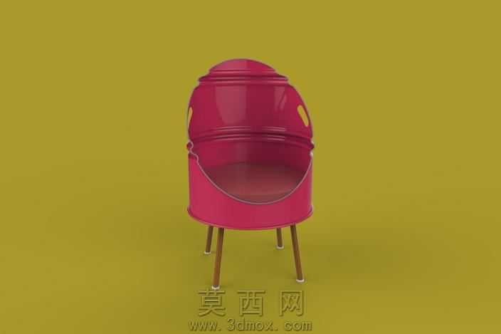 桌子和椅子从旧油桶