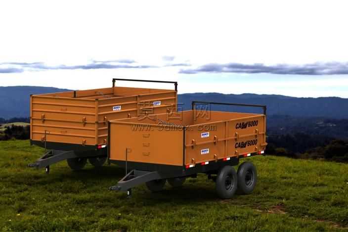 Carreta���������Basculantecom̹��laterais
