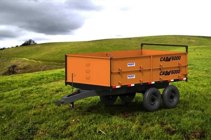Carreta���������Basculantecom̹��laterais
