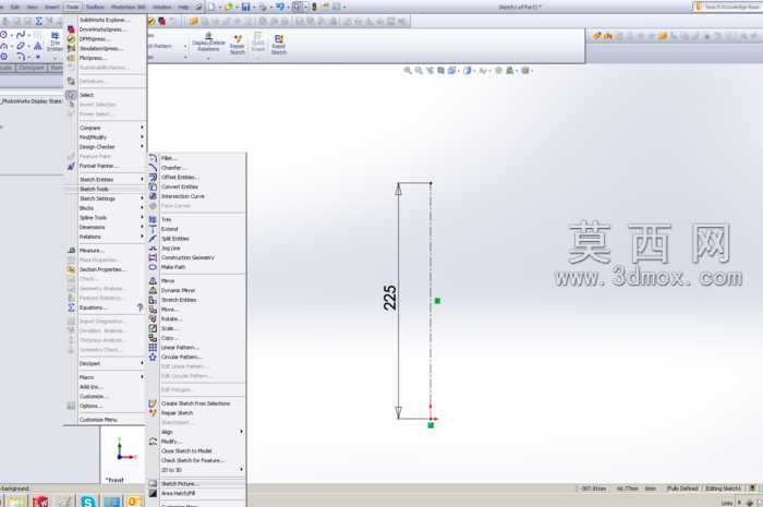教程-提示将参考图像插入SolidWorks的草图