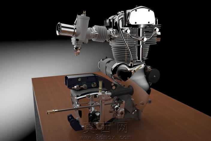 KeyShot���־���VelocetteThruxton

