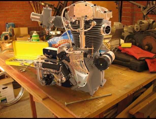 KeyShot���־���VelocetteThruxton
