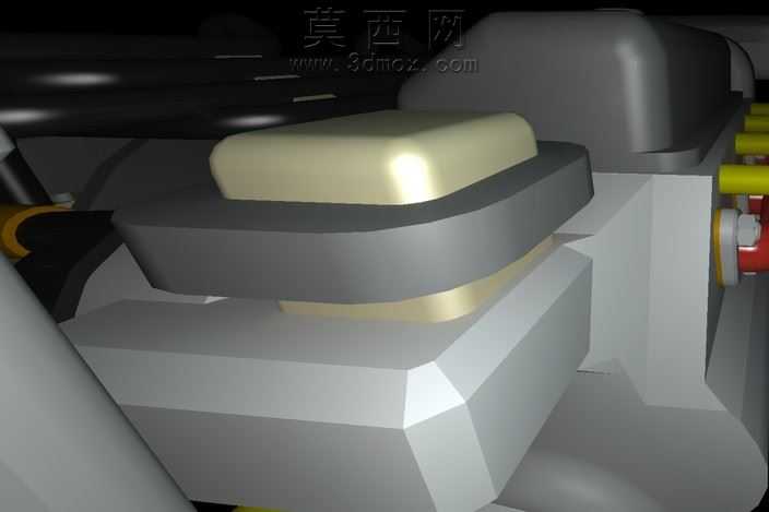 模型渲染带电动机