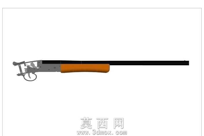 经典折开式单管猎枪三维建模作品
