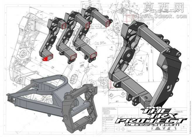 雅马哈TRX850铝支架subframe