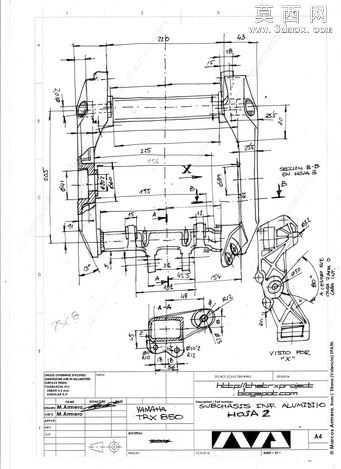 雅马哈TRX850铝支架subframe