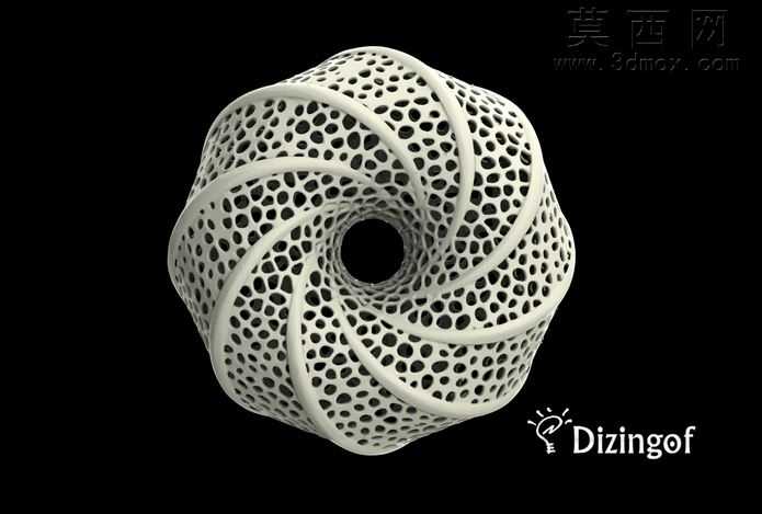 圆环面灯罩-数学艺术由@Dizingof
